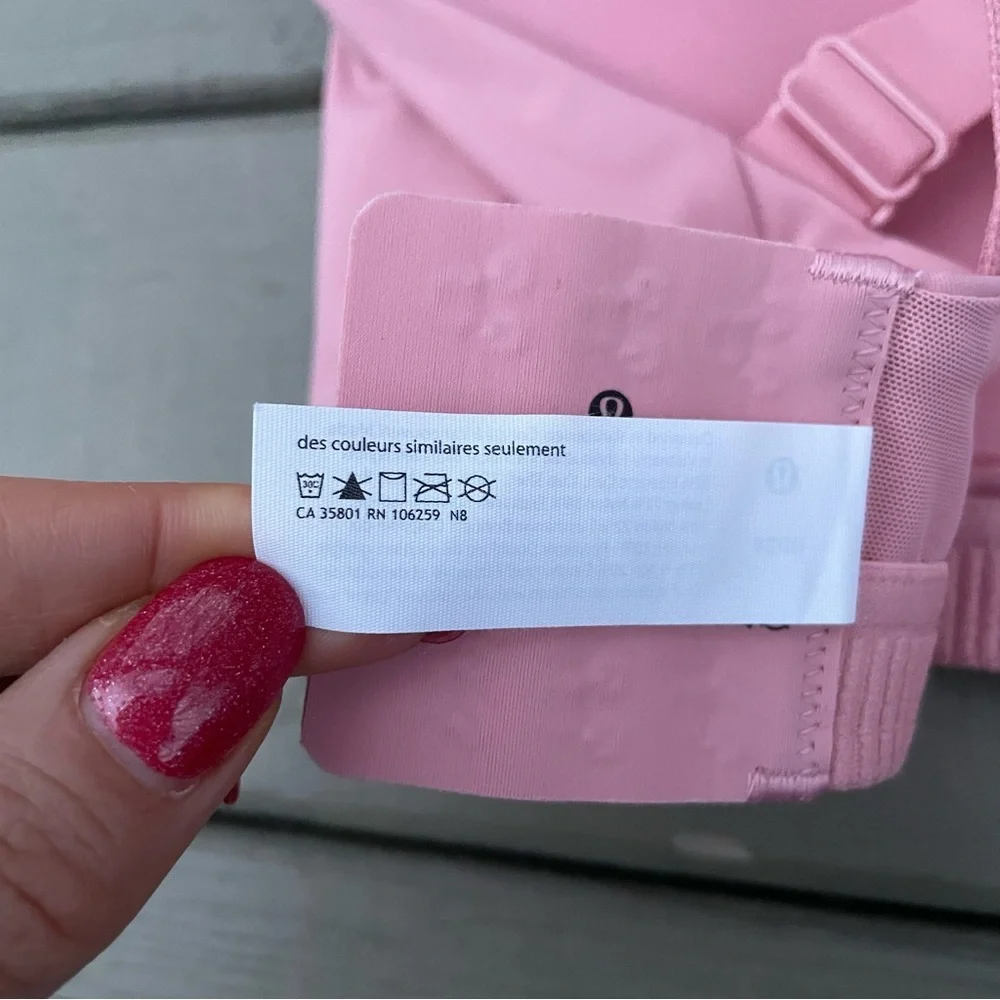 Lululemon Energy Bra *High Support in Pink Puff bra size 38 DD